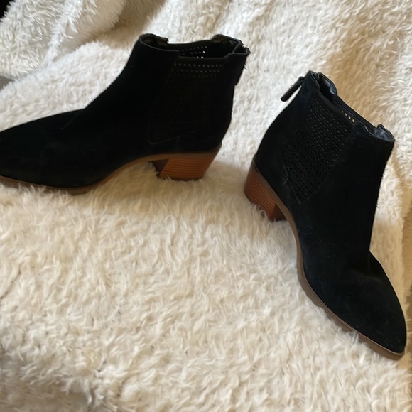 Cole haan Val perforated leather suede chelsea boots 7.5 - Picture 4 of 12